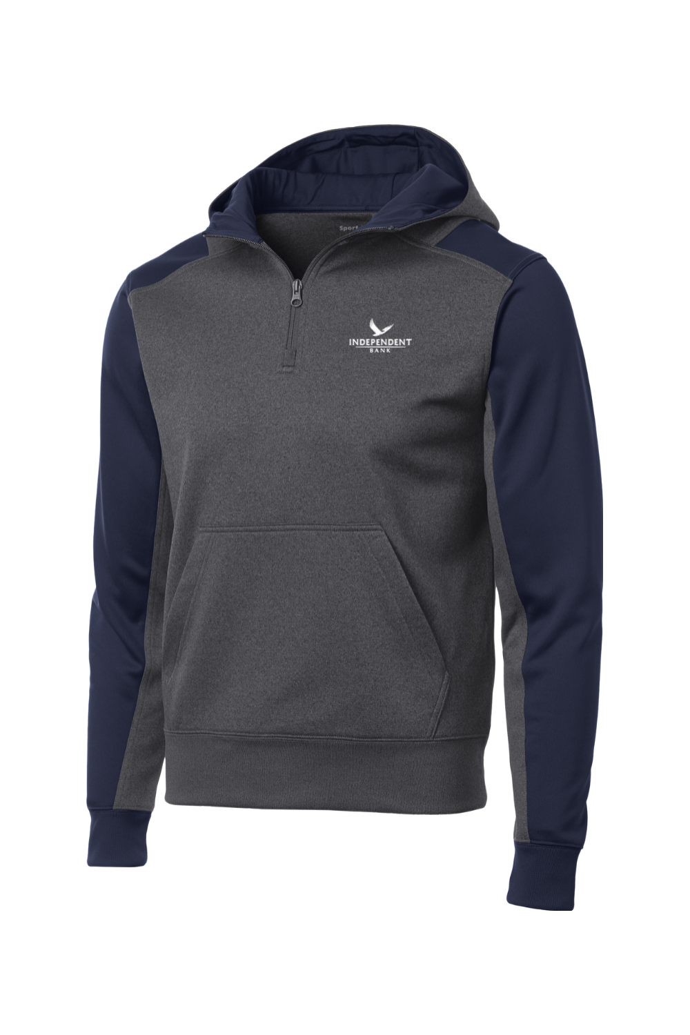 Sport-Tek®  Tech Fleece Colorblock 1/4-Zip Hooded Sweatshirt
