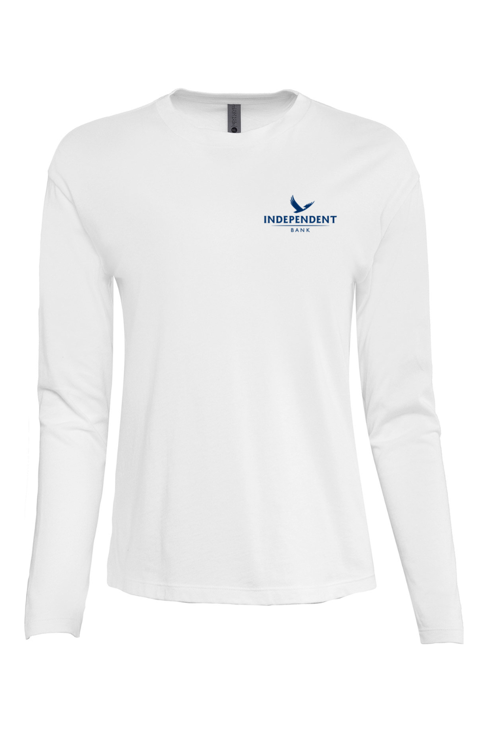 Next Level Apparel Ladies' Relaxed Long Sleeve T-Shirt Left Chest