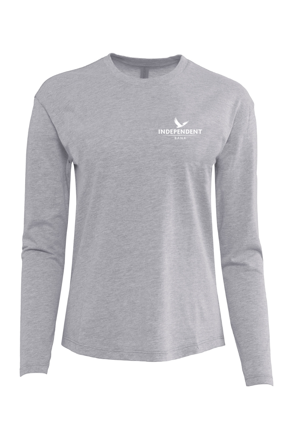 Next Level Apparel Ladies' Relaxed Long Sleeve T-Shirt Left Chest