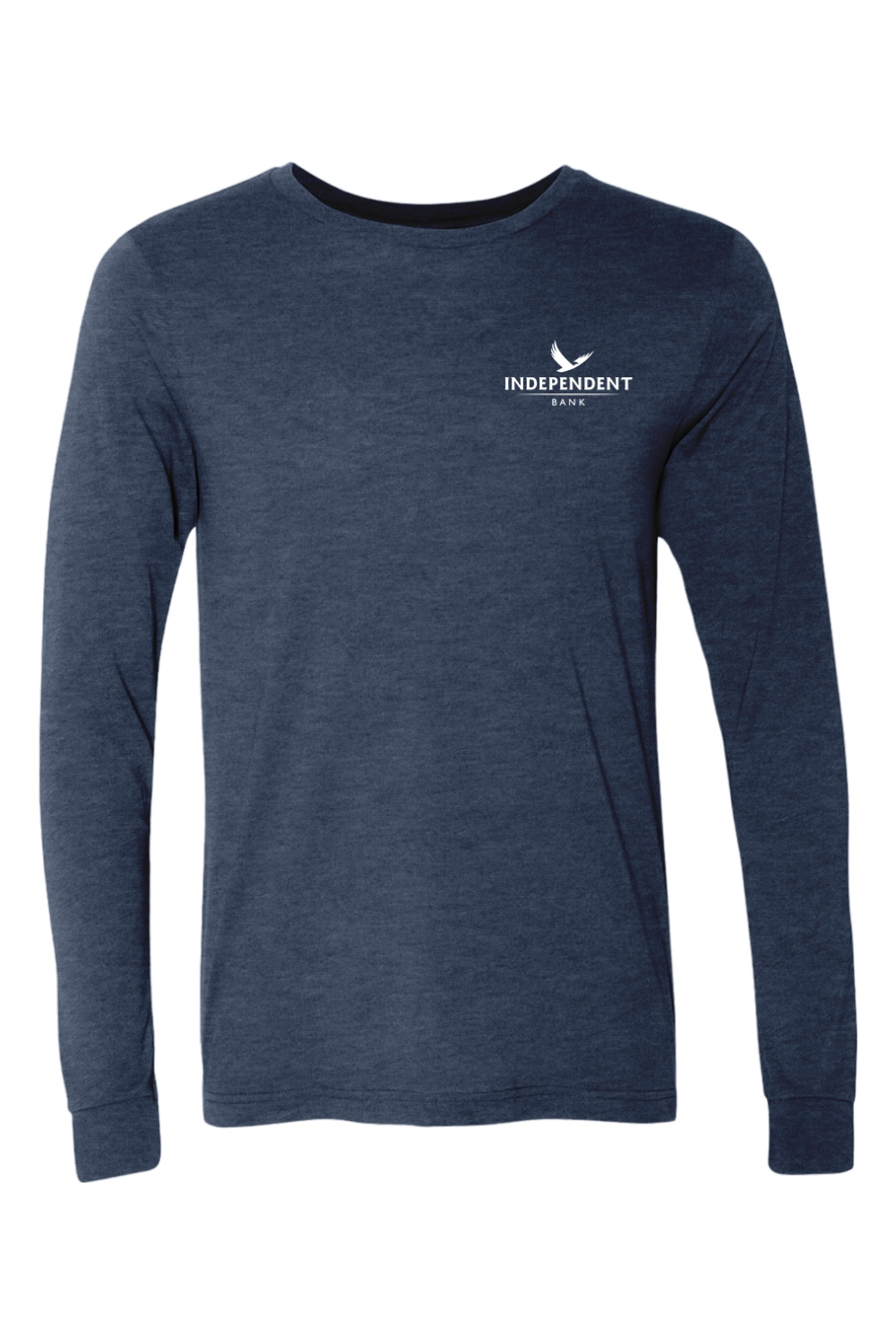 BELLA + CANVAS Unisex Heather CVC Long Sleeve Tee Left Chest