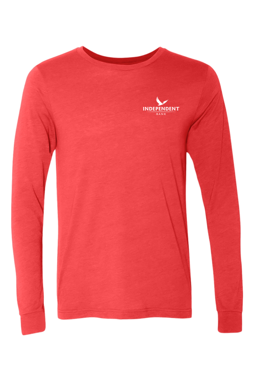 BELLA + CANVAS Unisex Heather CVC Long Sleeve Tee Left Chest